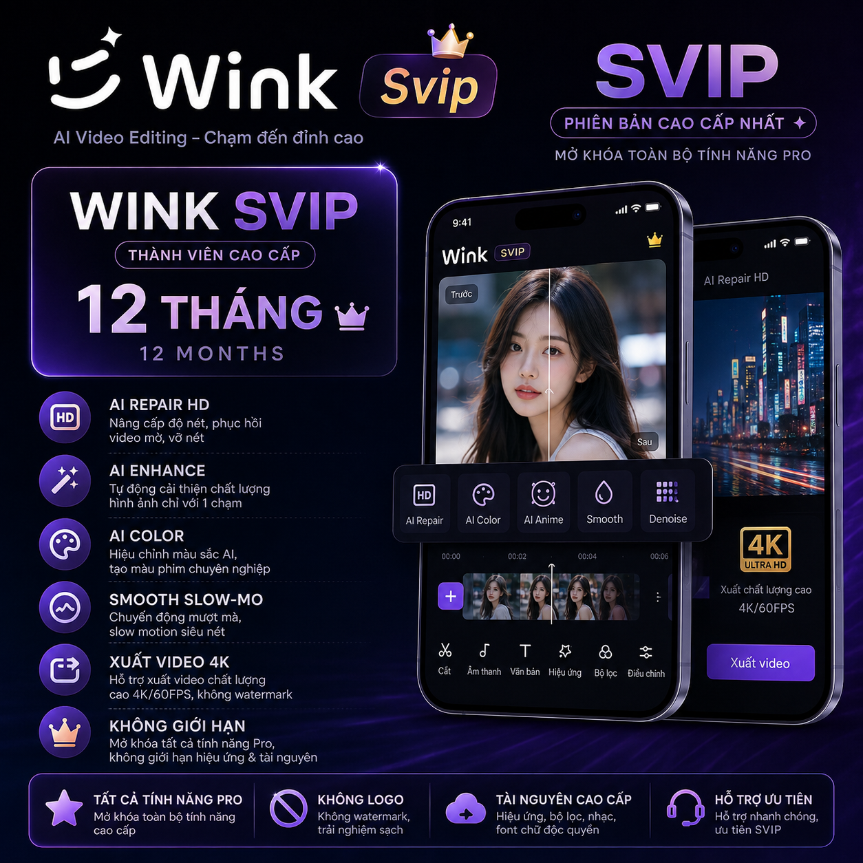 Wink Svip 1 tháng