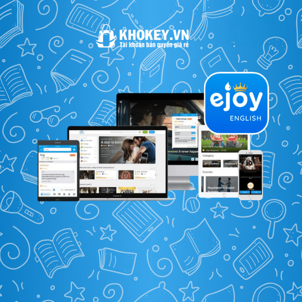 Tài khoản EJOY Bản Quyền 1 Năm | Học tiếng anh mọi nơi