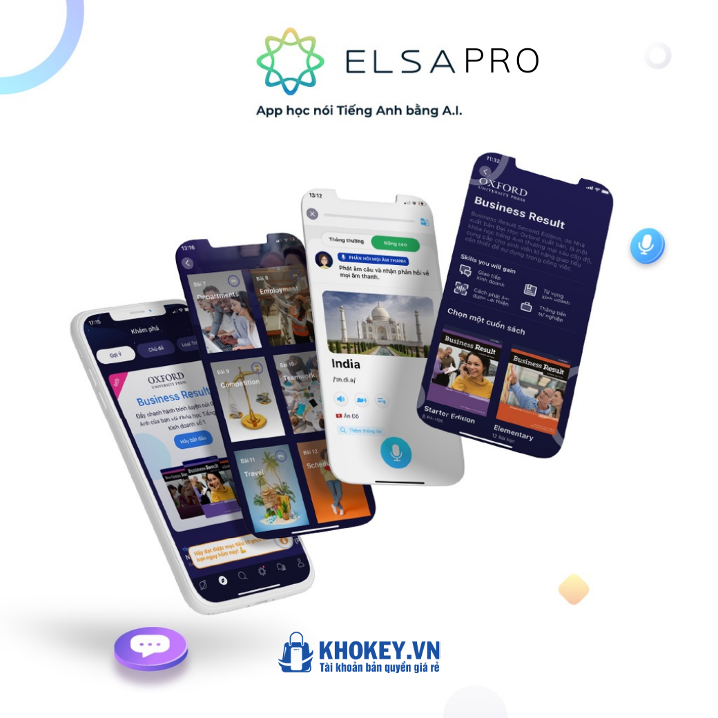 Nâng cấp Tài khoản học tiếng anh Elsa Pro 1 năm