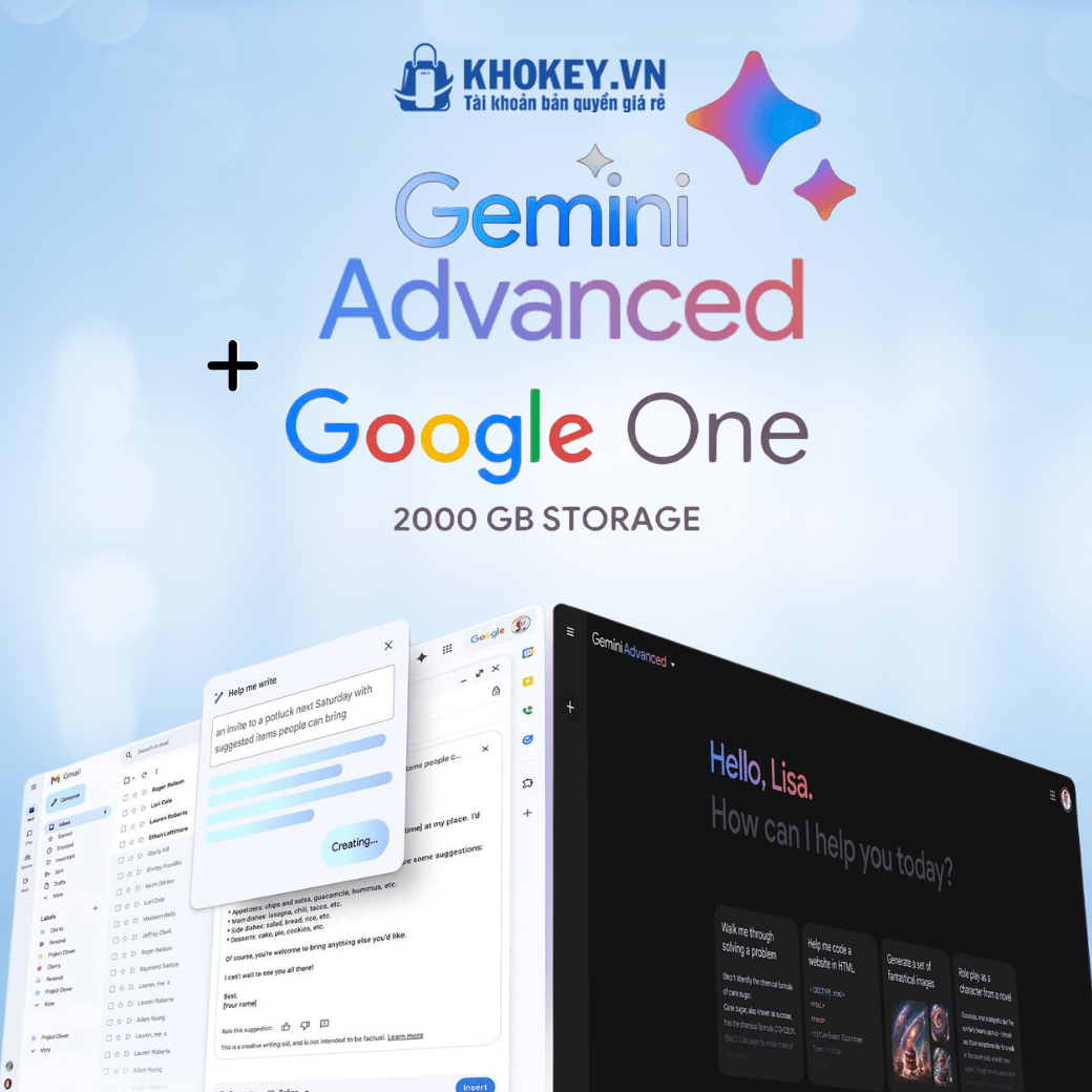 Nâng cấp Tài Khoản Gemini PRO AI chính chủ