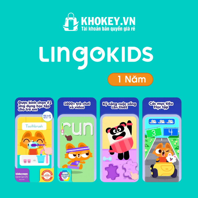 Nâng cấp Lingokids chính chủ 5 thành viên