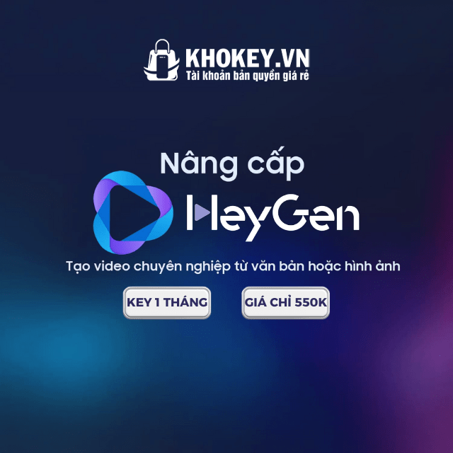 Nâng Cấp HeyGen AI Gói Creator 1 Tháng