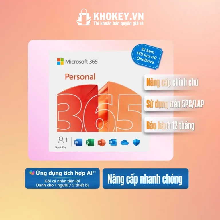 Microsoft Office 365 Personal Bản Quyền Chính Chủ 12 tháng