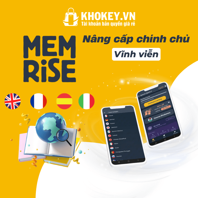 Nâng cấp tài khoản Memrise Pro vĩnh viễn giá rẻ