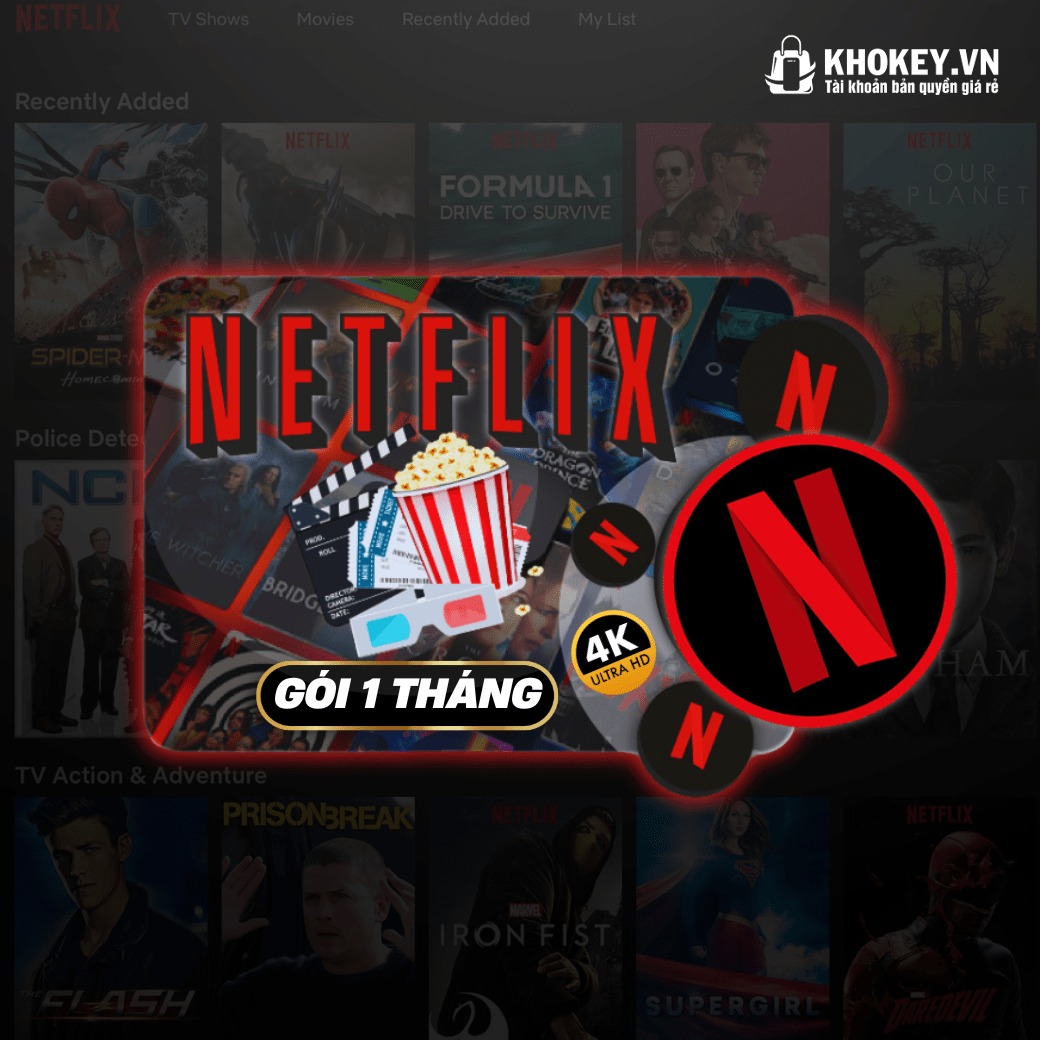 Tài khoản Netflix 4K HD Premium Giá Rẻ