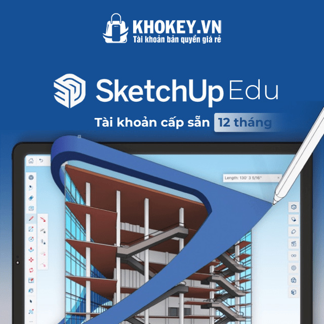 Tài khoản SKetchup cấp sẵn 12 tháng