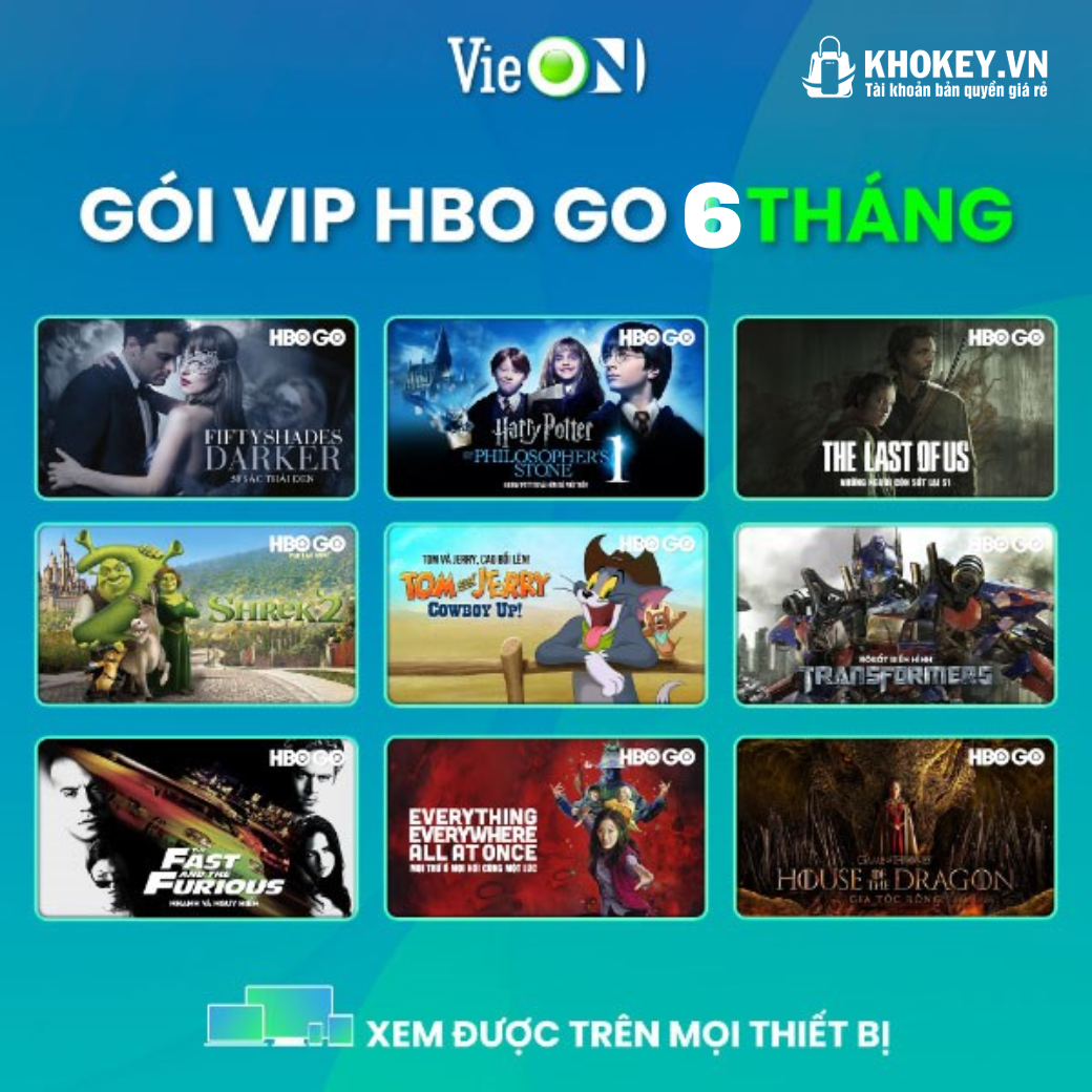 Tài khoản VieON HBO | Trải nghiệm đỉnh cao, không quảng cáo!